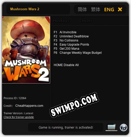 Mushroom Wars 2: ТРЕЙНЕР И ЧИТЫ (V1.0.77)