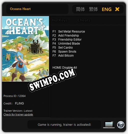 Трейнер для Oceans Heart [v1.0.3]
