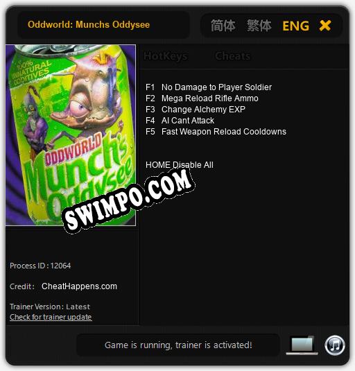 Oddworld: Munchs Oddysee: ТРЕЙНЕР И ЧИТЫ (V1.0.81)