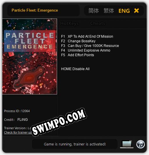 Particle Fleet: Emergence: Читы, Трейнер +5 [FLiNG]