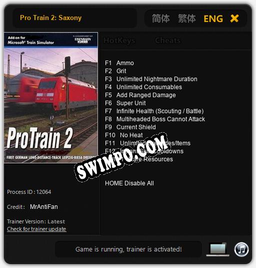 Pro Train 2: Saxony: ТРЕЙНЕР И ЧИТЫ (V1.0.22)