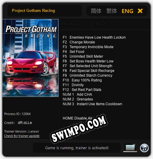 Project Gotham Racing: Читы, Трейнер +15 [dR.oLLe]
