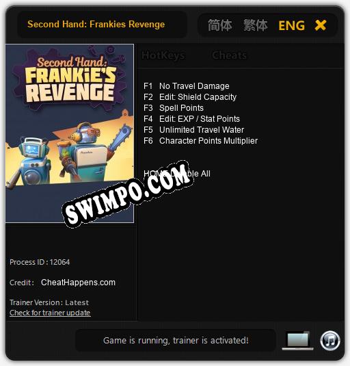 Second Hand: Frankies Revenge: Читы, Трейнер +6 [CheatHappens.com]