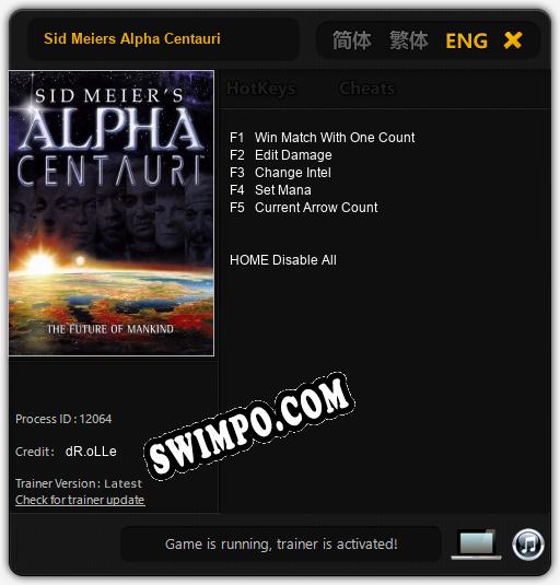 Sid Meiers Alpha Centauri: Читы, Трейнер +5 [dR.oLLe]