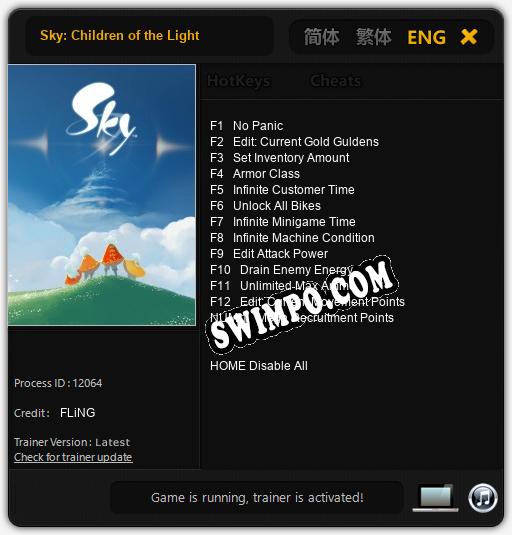 Sky: Children of the Light: Читы, Трейнер +13 [FLiNG]
