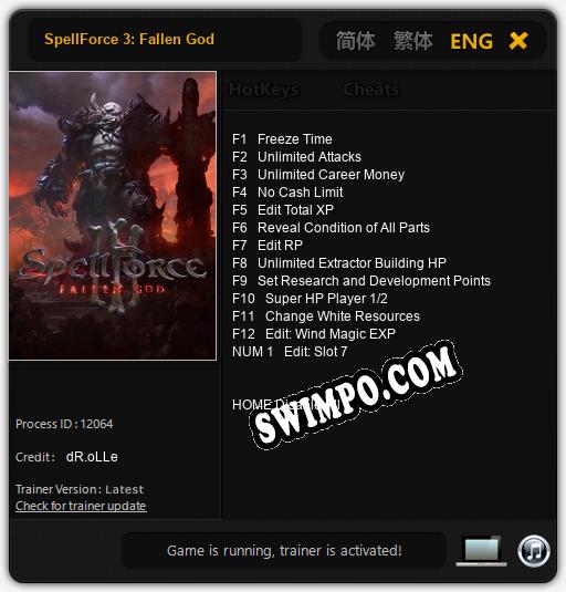 SpellForce 3: Fallen God: Трейнер +13 [v1.4]