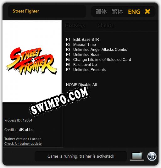 Street Fighter: Читы, Трейнер +7 [dR.oLLe]