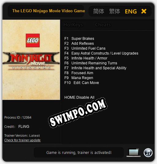 The LEGO Ninjago Movie Video Game: Читы, Трейнер +10 [FLiNG]