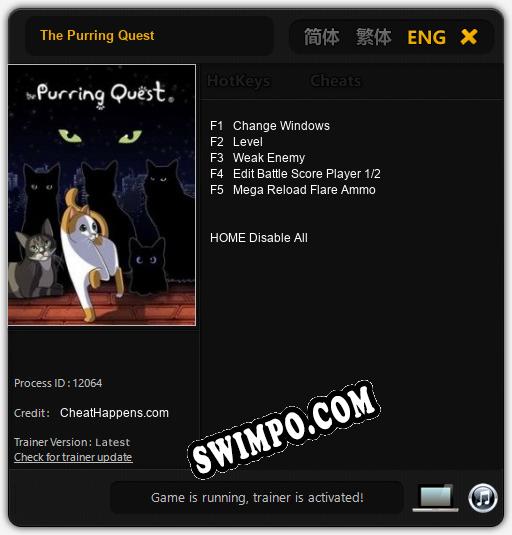 Трейнер для The Purring Quest [v1.0.7]
