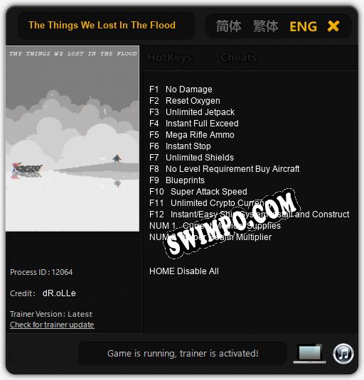 The Things We Lost In The Flood: Трейнер +14 [v1.6]