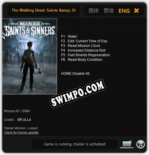 The Walking Dead: Saints & Sinners: Читы, Трейнер +6 [dR.oLLe]
