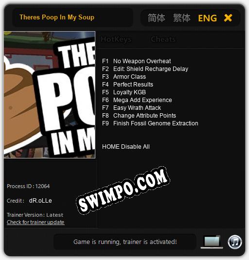 Theres Poop In My Soup: Трейнер +9 [v1.6]
