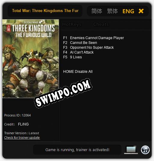 Total War: Three Kingdoms The Furious Wild: Читы, Трейнер +5 [FLiNG]