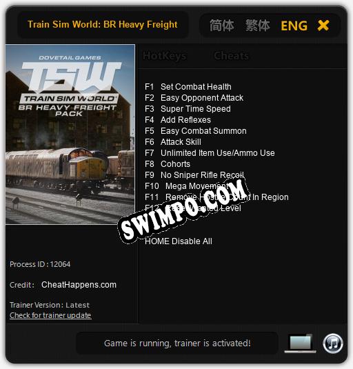 Train Sim World: BR Heavy Freight Pack: Читы, Трейнер +12 [CheatHappens.com]