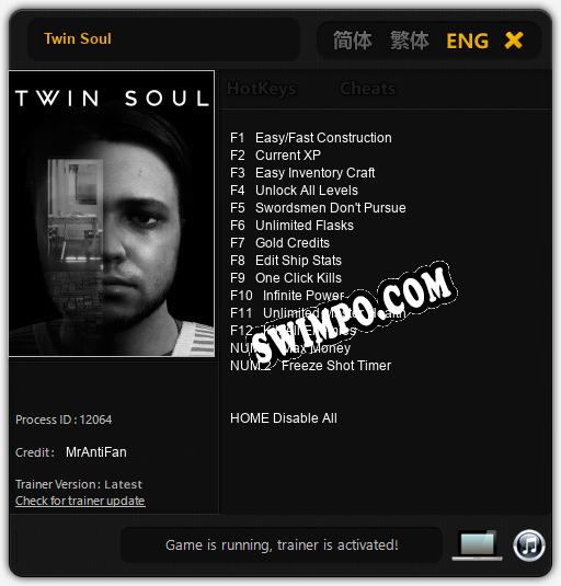 Twin Soul: Читы, Трейнер +14 [MrAntiFan]