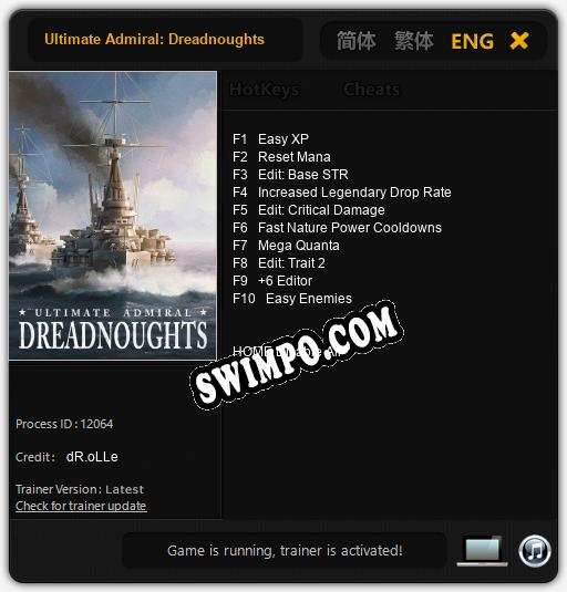 Ultimate Admiral: Dreadnoughts: ТРЕЙНЕР И ЧИТЫ (V1.0.83)