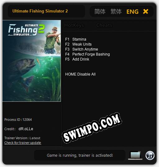 Ultimate Fishing Simulator 2: ТРЕЙНЕР И ЧИТЫ (V1.0.72)