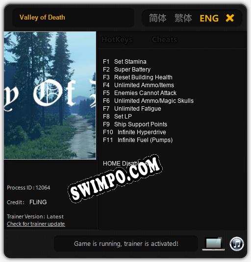 Valley of Death: ТРЕЙНЕР И ЧИТЫ (V1.0.68)