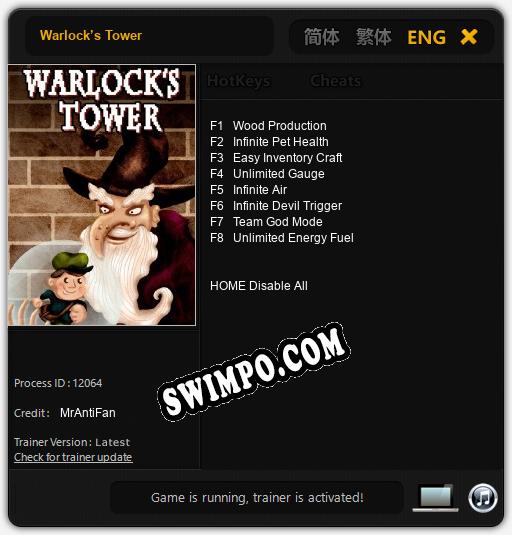 WarlockвЂ™s Tower: Читы, Трейнер +8 [MrAntiFan]