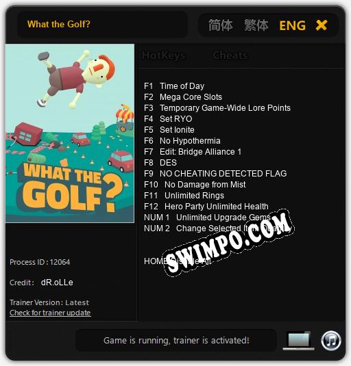 What the Golf?: ТРЕЙНЕР И ЧИТЫ (V1.0.69)