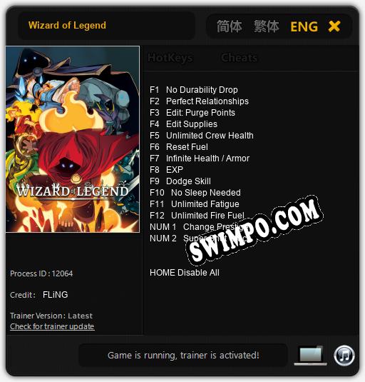Wizard of Legend: Читы, Трейнер +14 [FLiNG]
