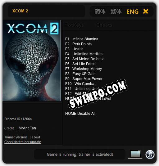 XCOM 2: ТРЕЙНЕР И ЧИТЫ (V1.0.83)