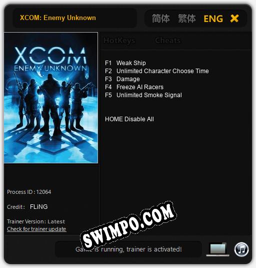 XCOM: Enemy Unknown: Читы, Трейнер +5 [FLiNG]